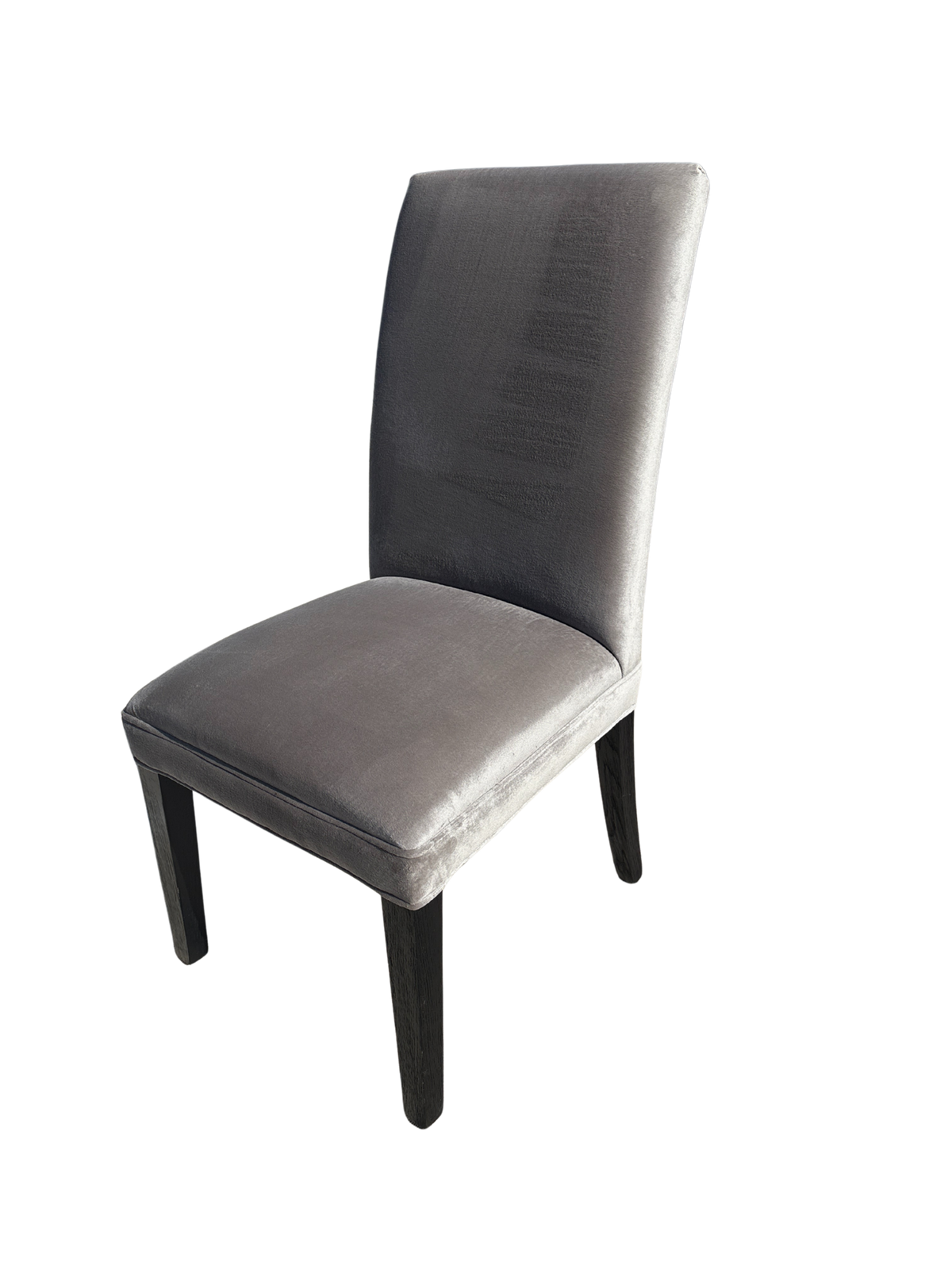 RH Hudson Performance Velvet Chair in Fog