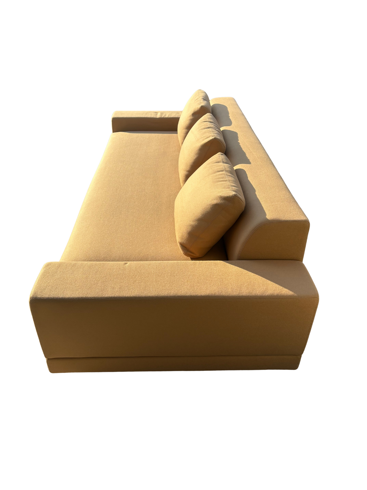 RH Cortona Sofa – 9' Luxe Depth in Holland & Sherry Wool Twill, Camel