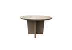 RH Balmain Round Teak Dining Table – 48" Weathered Teak Finish