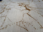 RH Lakshmi Wool Rug – 10' × 14' Cream / Bronze | Hand-Knotted Himalayan Wool & Jute | Made in Nepal