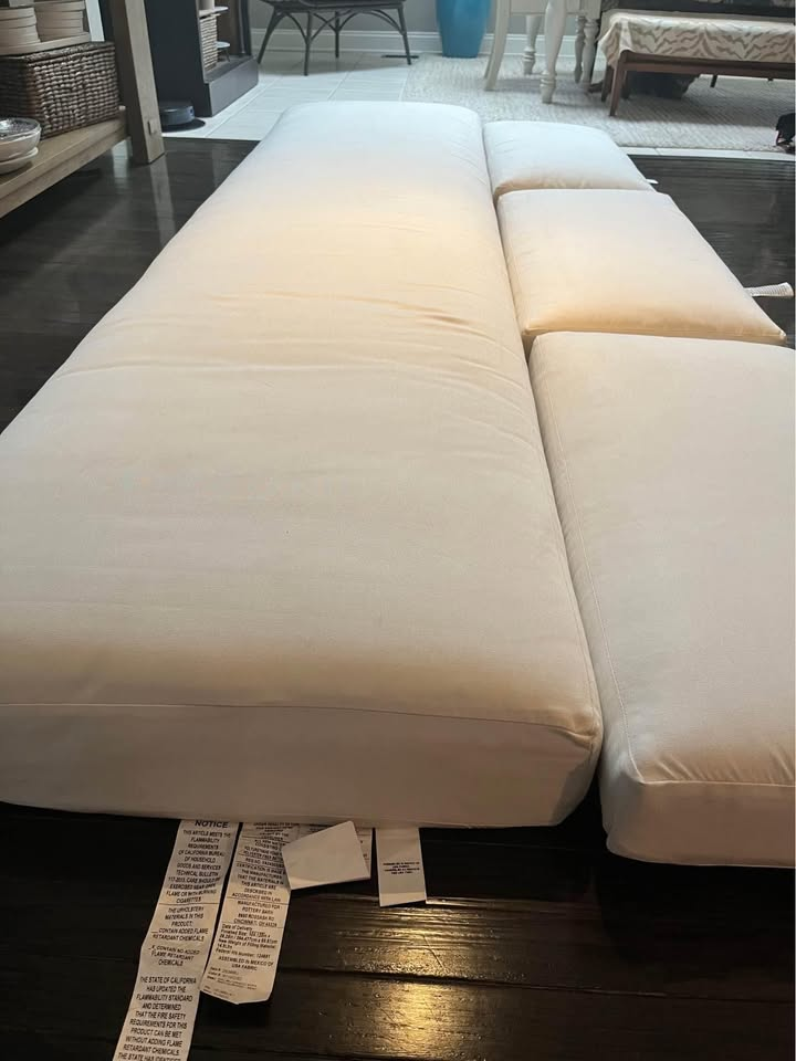 Pottery Barn Malibu Grand Sofa Rain Cushions