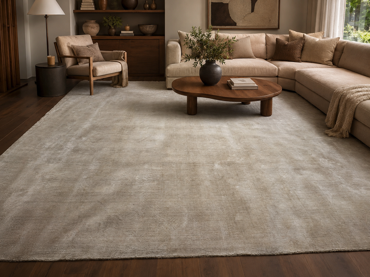 RH Malta Linen Rug – 10' × 14' 100% Linen | Hand-Loomed Luxury Construction | Rare RH Collection