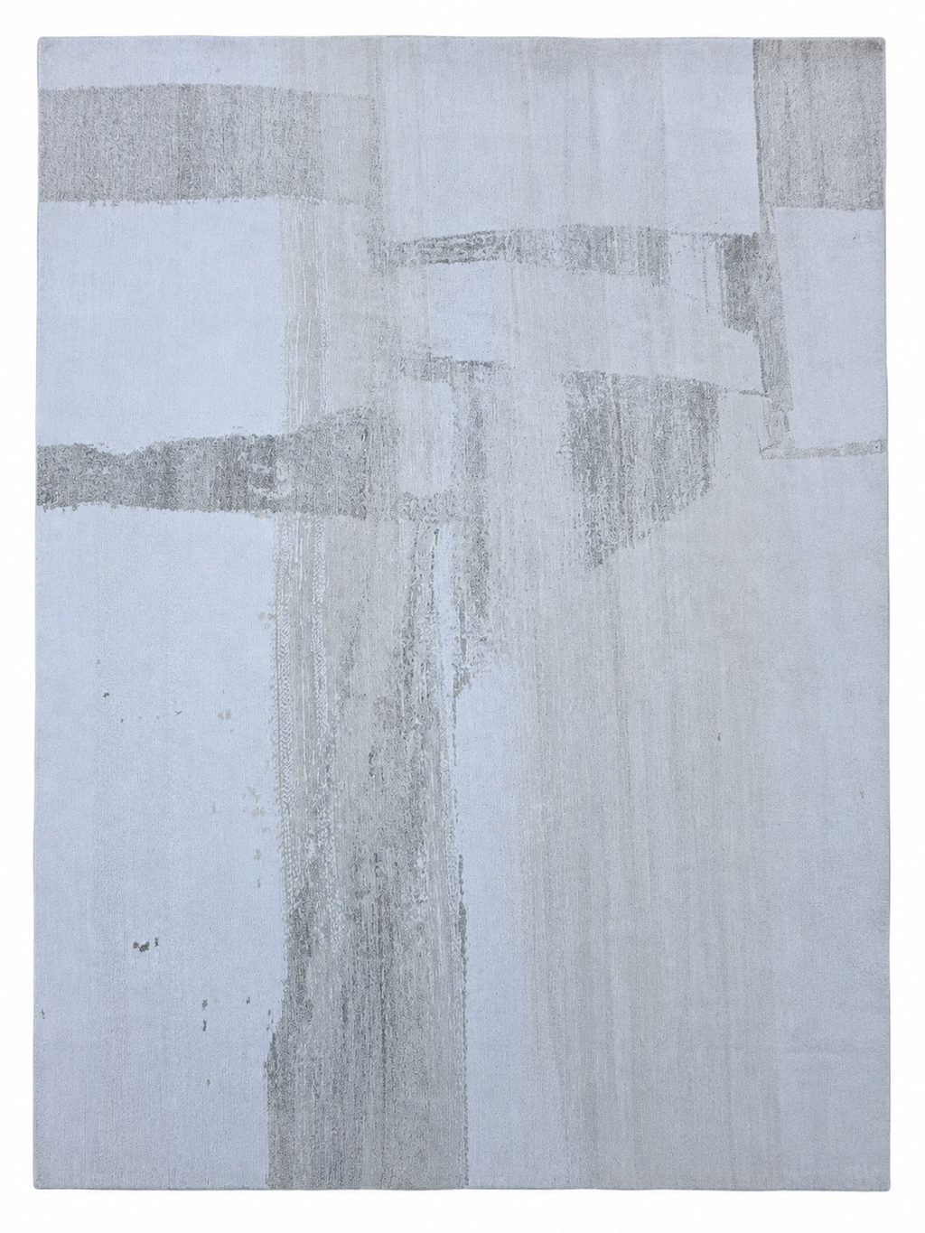 RH Nihal Wool Rug – 10' × 14' Multi Grey | 100% Hand-Spun Wool | Hand-Knotted | Abstract Geometric Design | Made in Nepal