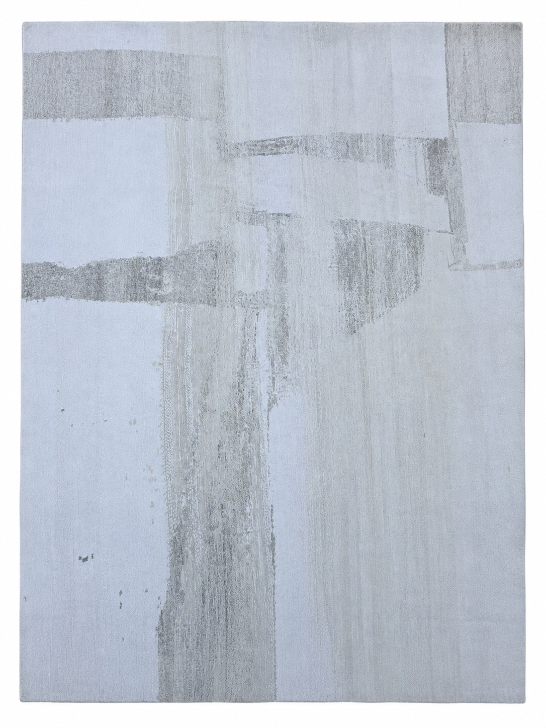 RH Nihal Wool Rug – 10' × 14' Multi Grey | 100% Hand-Spun Wool | Hand-Knotted | Abstract Geometric Design | Made in Nepal