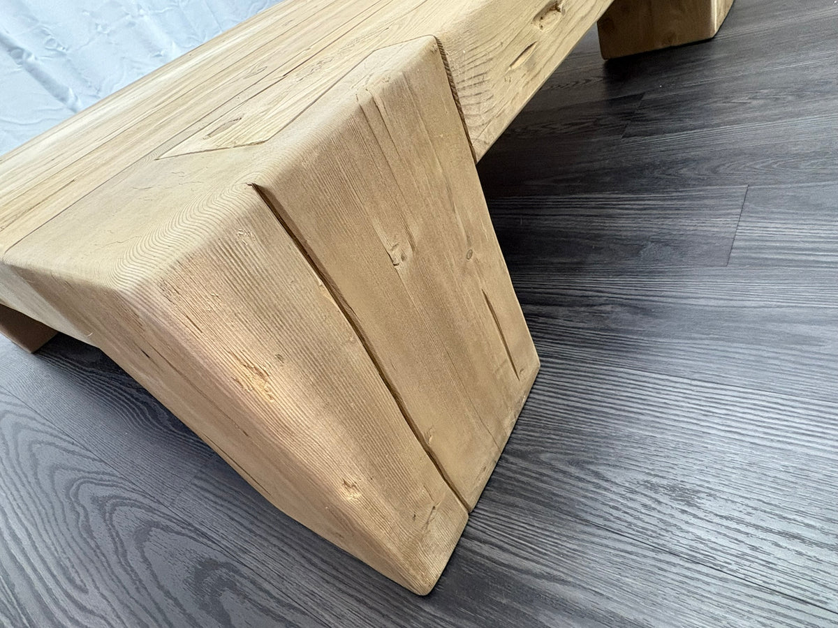 RH Restoration Hardware Reclaimed English Beam Coffee Table

Solid Reclaimed English Pine | Monumental 59" Scale | One-of-a-Kind Character