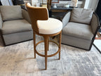 RH Ligné High Back Swivel Bar Stool — Single