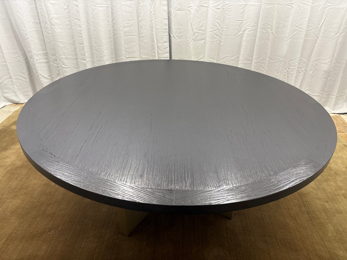 Arhaus Sculptural Pedestal Round Dining Table — 72"