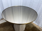 Arhaus Sculptural Stone Pedestal Bistro Table — 38"