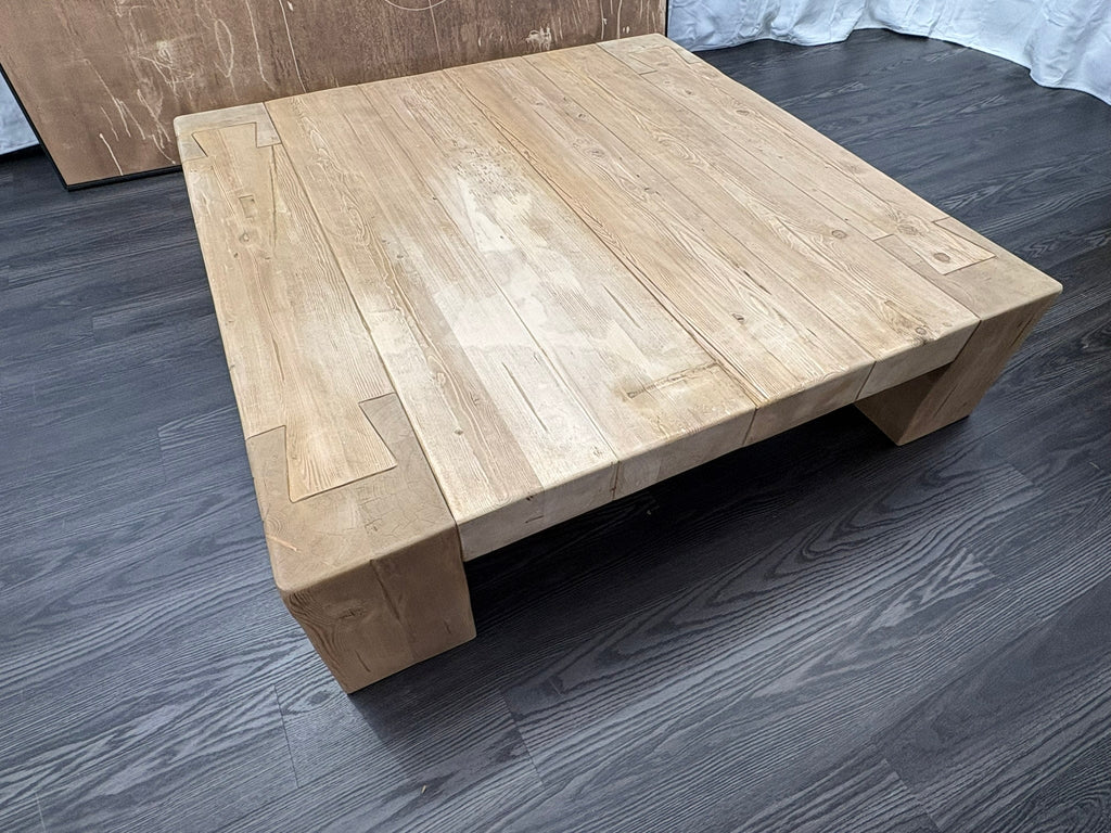 RH Restoration Hardware Reclaimed English Beam Coffee Table

Solid Reclaimed English Pine | Monumental 59" Scale | One-of-a-Kind Character