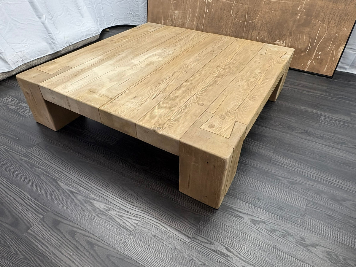 RH Restoration Hardware Reclaimed English Beam Coffee Table

Solid Reclaimed English Pine | Monumental 59" Scale | One-of-a-Kind Character