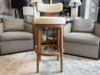 RH Ligné High Back Swivel Bar Stool — Single
