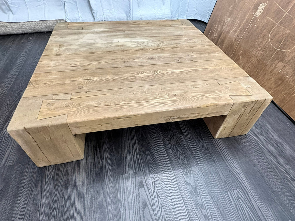 RH Restoration Hardware Reclaimed English Beam Coffee Table

Solid Reclaimed English Pine | Monumental 59" Scale | One-of-a-Kind Character
