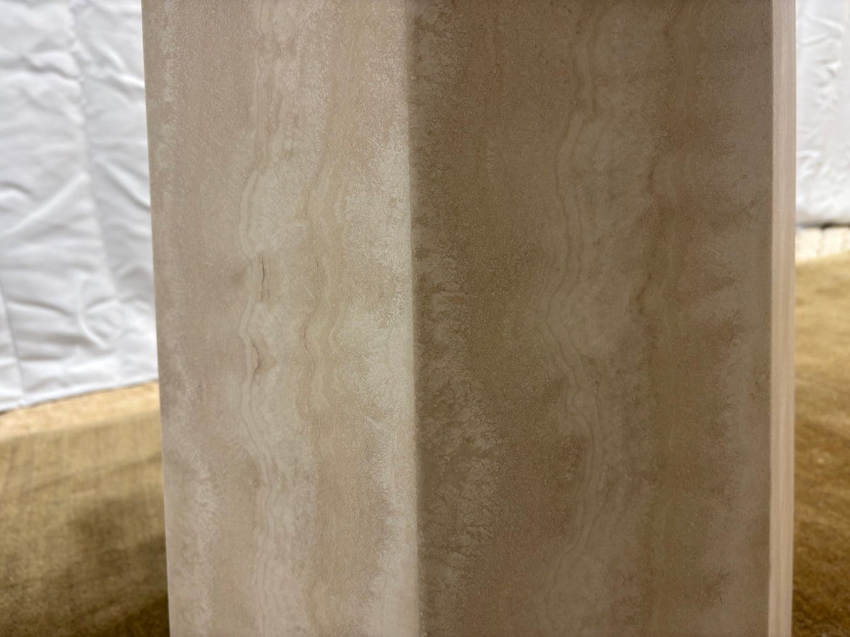 Arhaus Sculptural Stone Pedestal Bistro Table — 38"