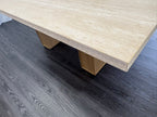 RH Restoration Hardware Lumi Rectangular Dining Table
72" | Light Oak | Turkish Travertine