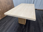 RH Restoration Hardware Lumi Rectangular Dining Table
72" | Light Oak | Turkish Travertine
