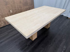 RH Restoration Hardware Lumi Rectangular Dining Table
72" | Light Oak | Turkish Travertine