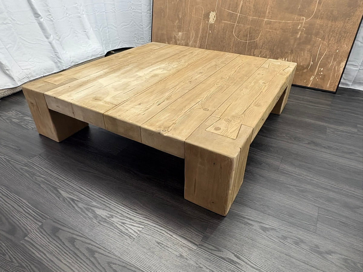 RH Restoration Hardware Reclaimed English Beam Coffee Table

Solid Reclaimed English Pine | Monumental 59" Scale | One-of-a-Kind Character