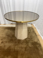 Arhaus Sculptural Stone Pedestal Bistro Table — 38"
