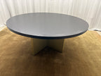 Arhaus Sculptural Pedestal Round Dining Table — 72"