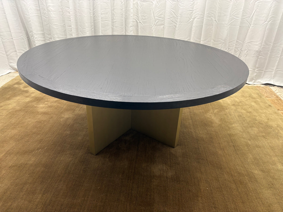 Arhaus Sculptural Pedestal Round Dining Table — 72"