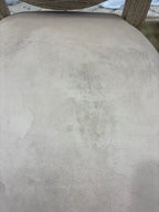 Set of Five RH French Contemporary Round Leather Counter Stools