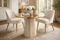 Arhaus Sculptural Stone Pedestal Bistro Table — 38"