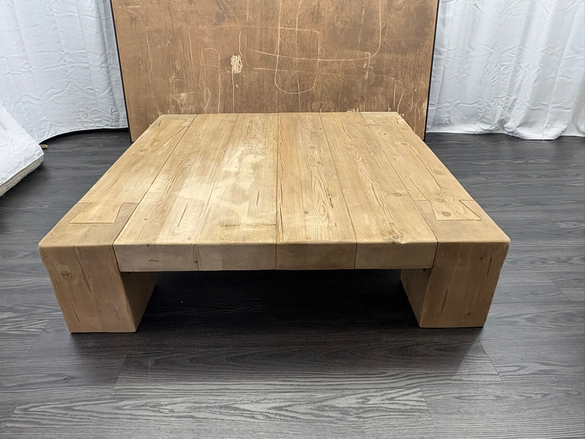 RH Restoration Hardware Reclaimed English Beam Coffee Table

Solid Reclaimed English Pine | Monumental 59" Scale | One-of-a-Kind Character