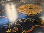 Maitland Smith Ebonized Oval Neoclassical Coffee Table