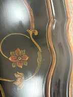 Maitland Smith Ebonized Oval Neoclassical Coffee Table
