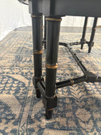 Maitland Smith Ebonized Oval Neoclassical Coffee Table