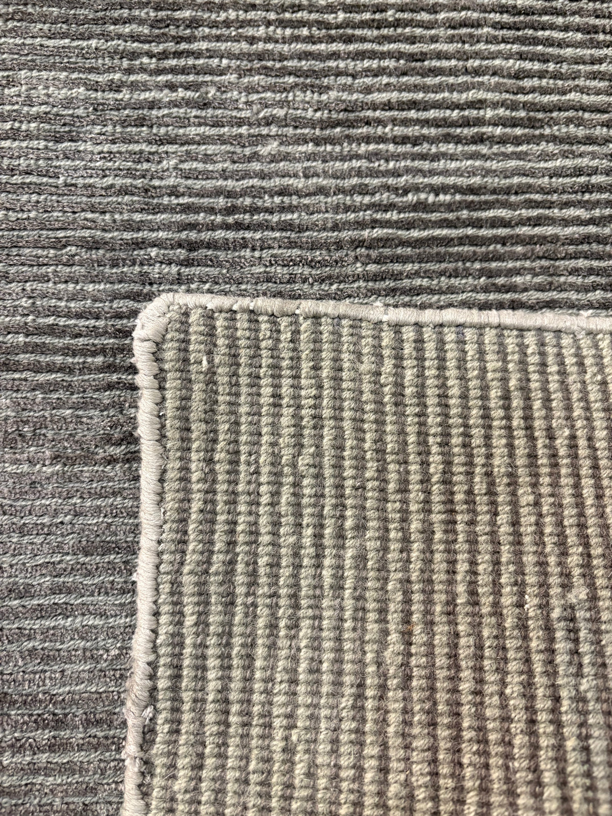 Restoration Hardware Rowe Rug – 9’ x 12’ Graphite | Hand-Knotted Wool & Viscose