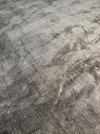 Restoration Hardware Rowe Rug – 9’ x 12’ Graphite | Hand-Knotted Wool & Viscose