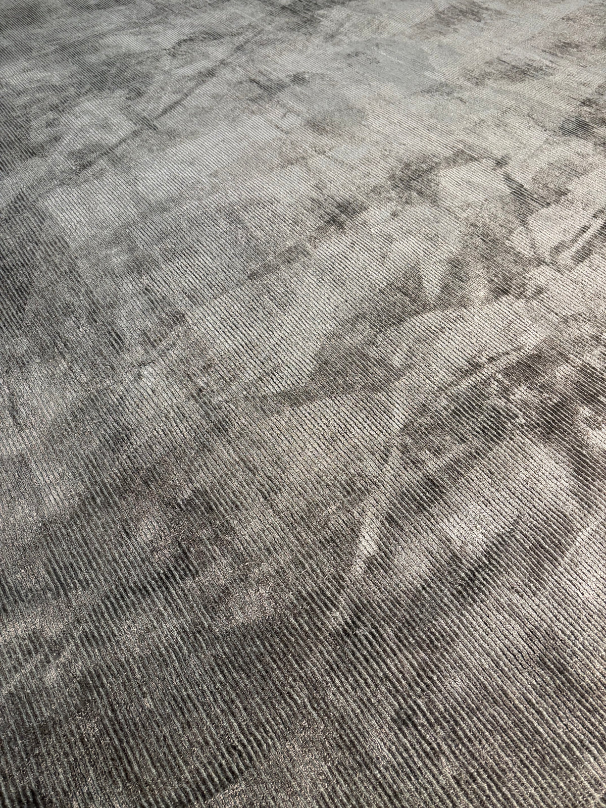 Restoration Hardware Rowe Rug – 9’ x 12’ Graphite | Hand-Knotted Wool & Viscose