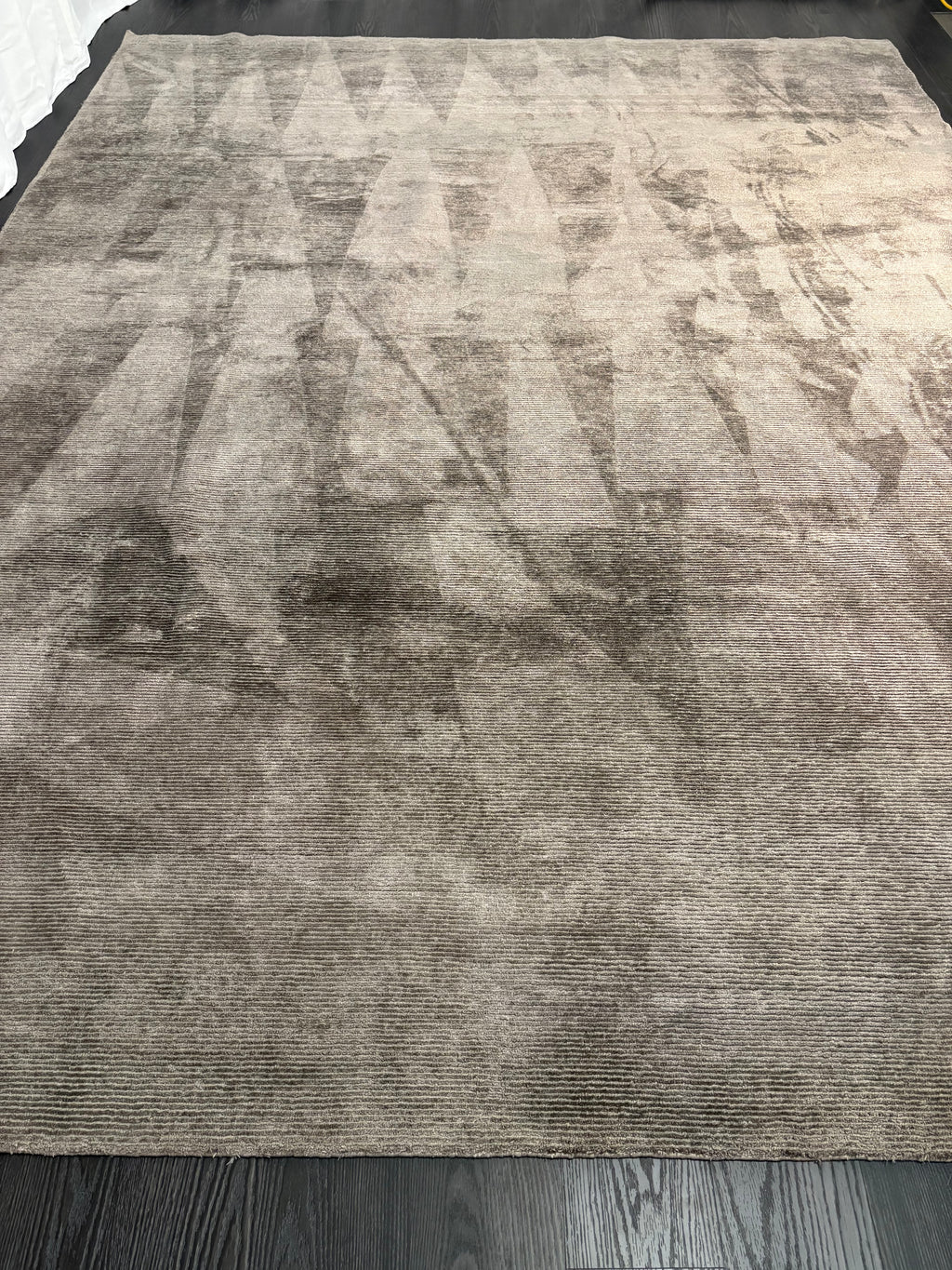 Restoration Hardware Rowe Rug – 9’ x 12’ Graphite | Hand-Knotted Wool & Viscose