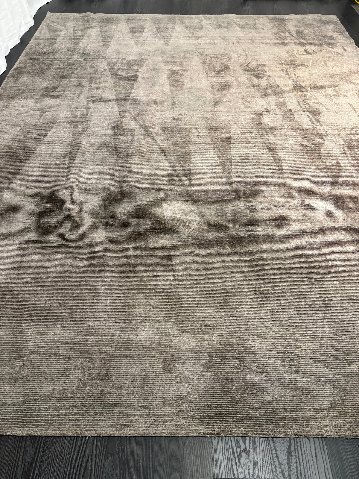 Restoration Hardware Rowe Rug – 9’ x 12’ Graphite | Hand-Knotted Wool & Viscose