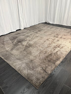 Restoration Hardware Rowe Rug – 9’ x 12’ Graphite | Hand-Knotted Wool & Viscose