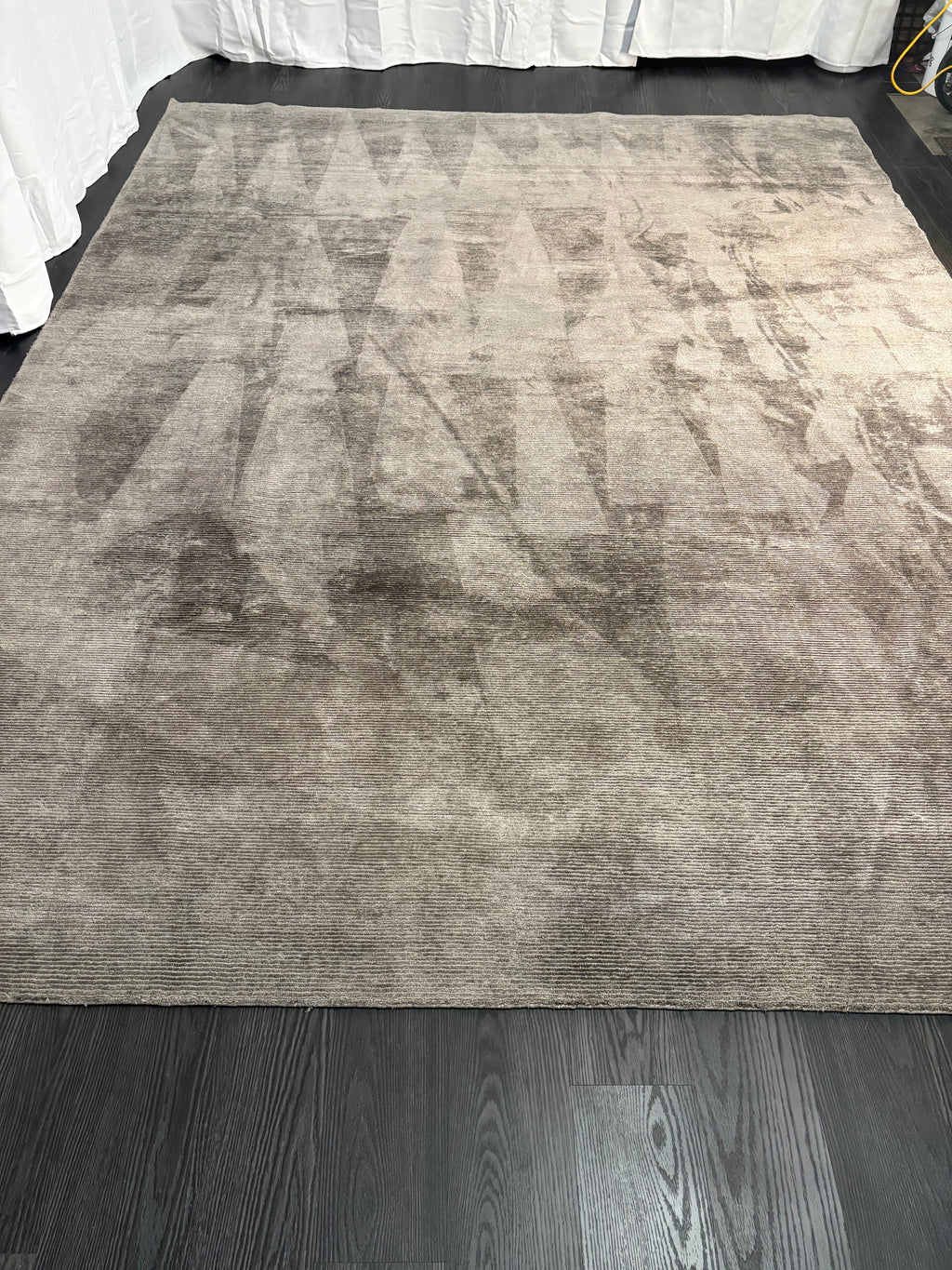 Restoration Hardware Rowe Rug – 9’ x 12’ Graphite | Hand-Knotted Wool & Viscose