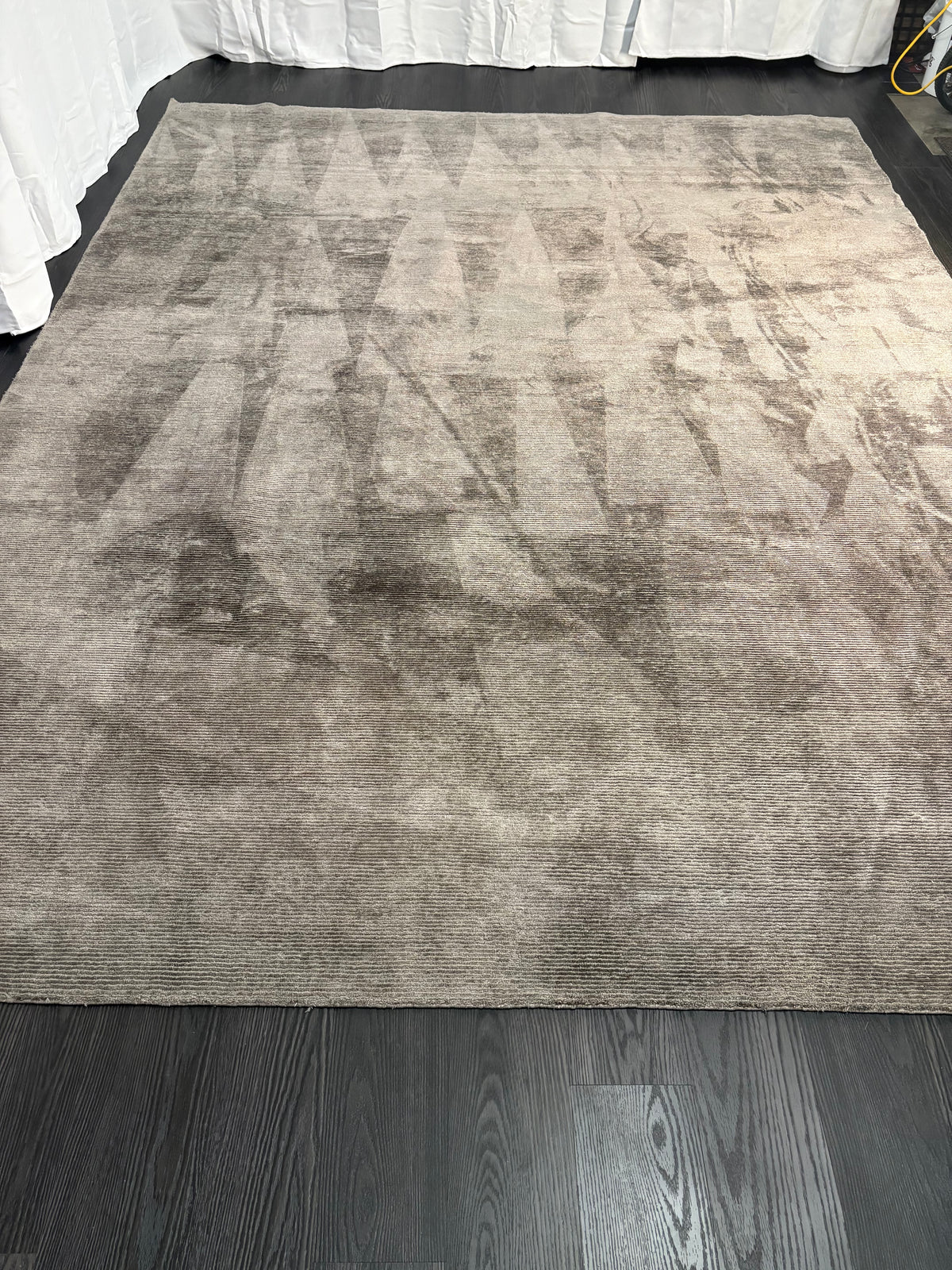 Restoration Hardware Rowe Rug – 9’ x 12’ Graphite | Hand-Knotted Wool & Viscose