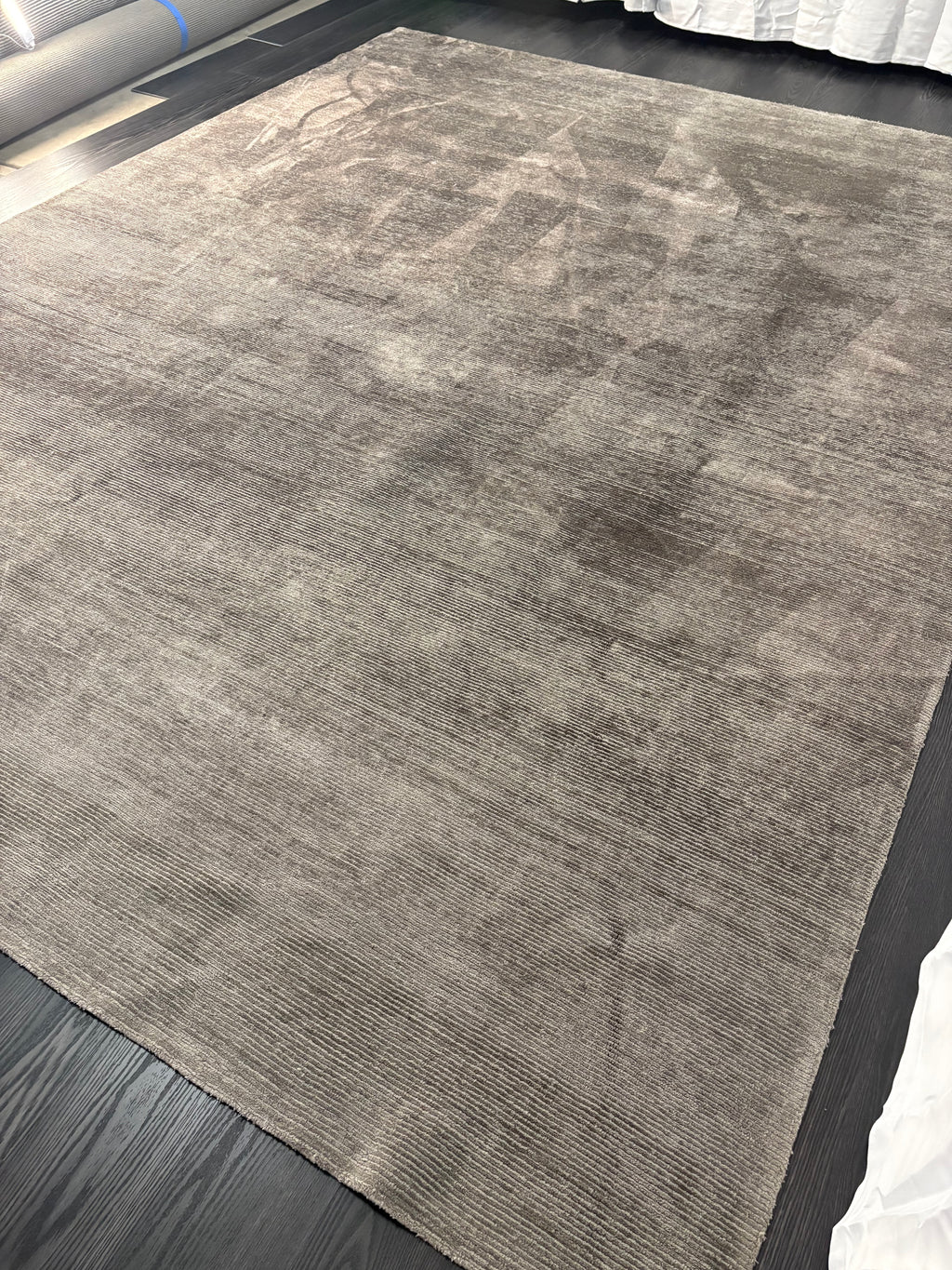 Restoration Hardware Rowe Rug – 9’ x 12’ Graphite | Hand-Knotted Wool & Viscose