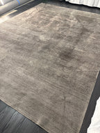 Restoration Hardware Rowe Rug – 9’ x 12’ Graphite | Hand-Knotted Wool & Viscose