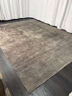 Restoration Hardware Rowe Rug – 9’ x 12’ Graphite | Hand-Knotted Wool & Viscose