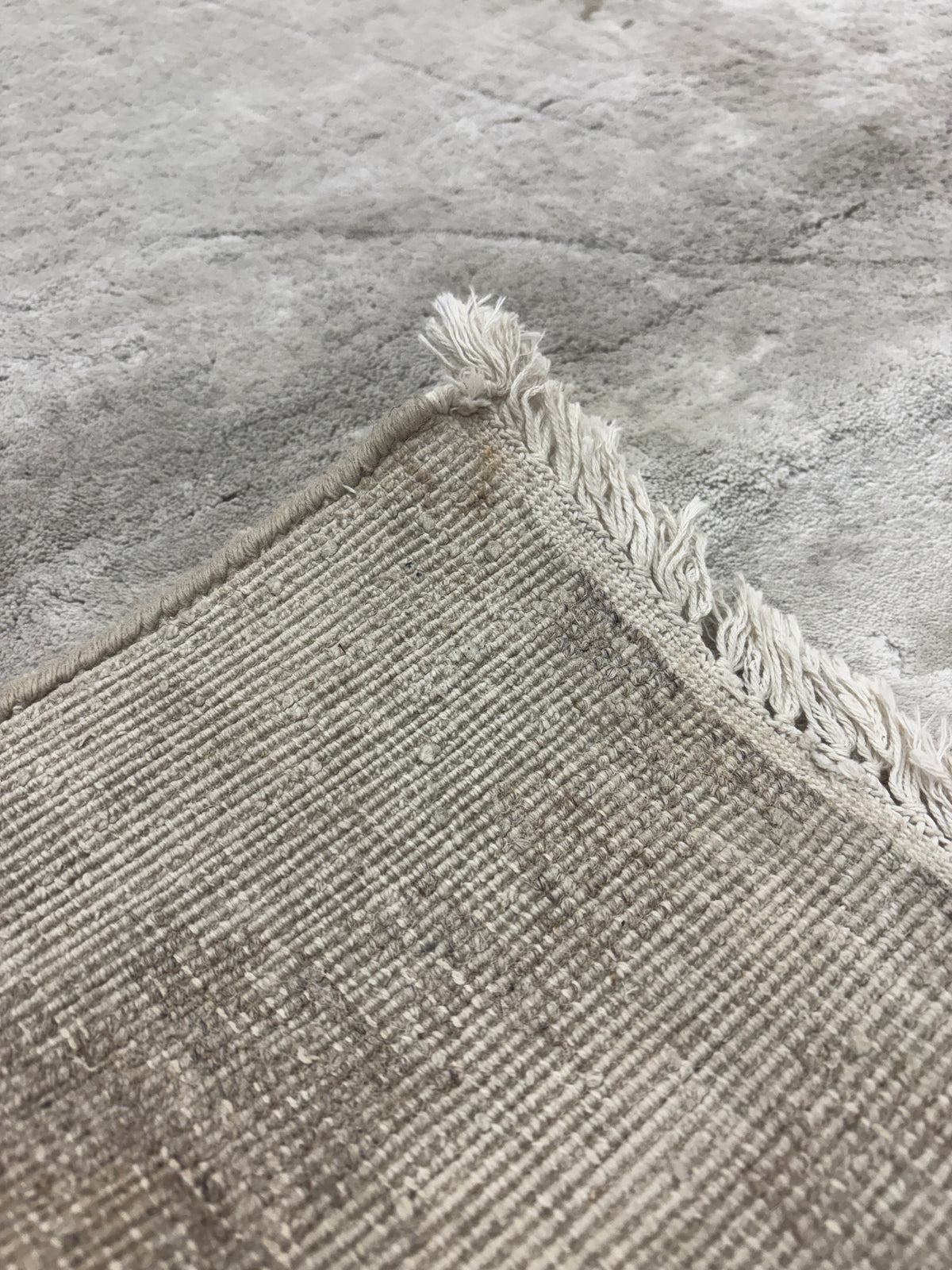 Restoration Hardware Azore Silk Rug — 9’ x 12’ Hand-Knotted Silk, Linen & Wool | Luxe Density | Staging-Only Use