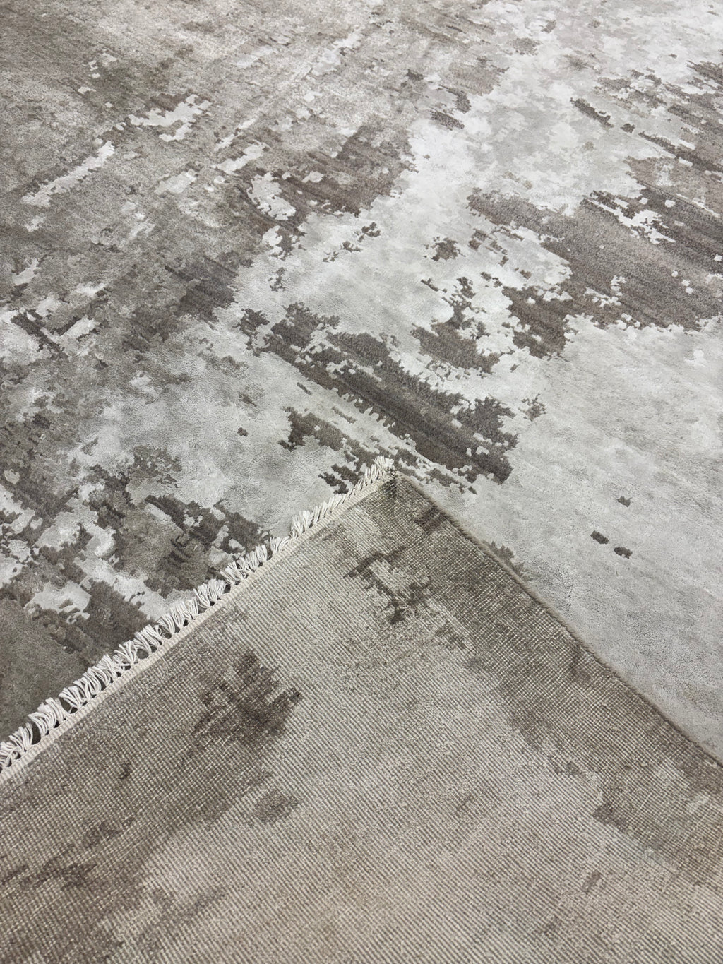 Restoration Hardware Azore Silk Rug — 9’ x 12’ Hand-Knotted Silk, Linen & Wool | Luxe Density | Staging-Only Use