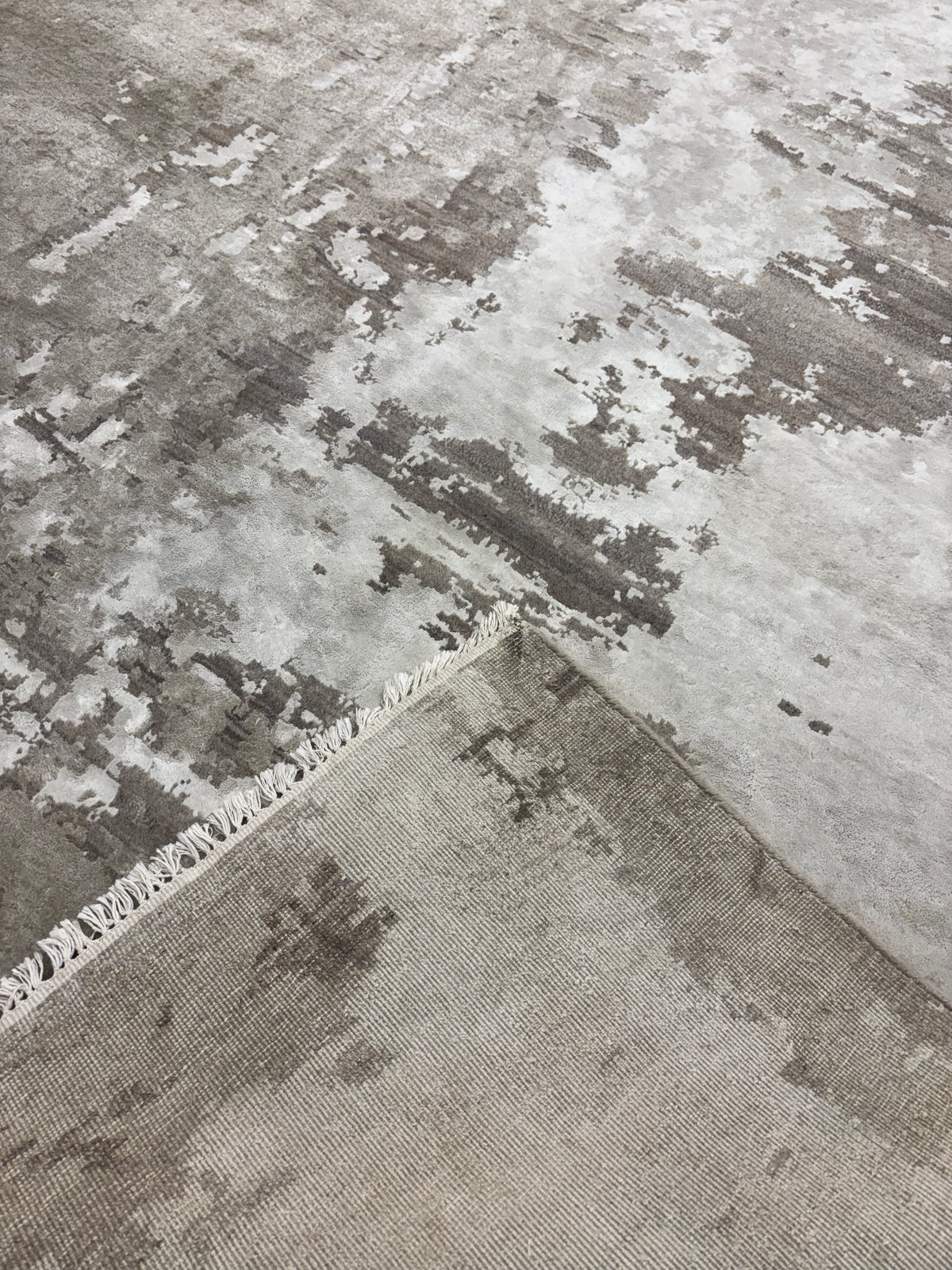 Restoration Hardware Azore Silk Rug — 9’ x 12’ Hand-Knotted Silk, Linen & Wool | Luxe Density | Staging-Only Use