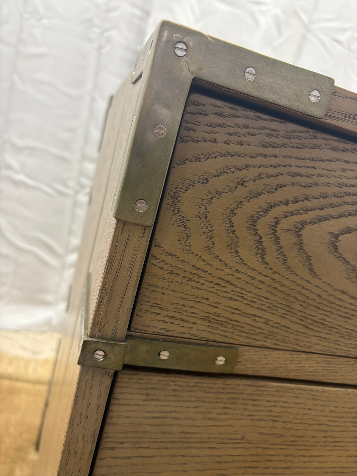 Restoration Hardware Cayden Campaign Closed Nightstand – 26”