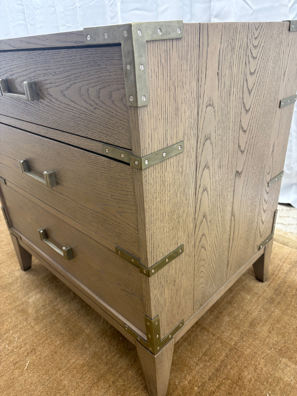 Restoration Hardware Cayden Campaign Closed Nightstand – 26”