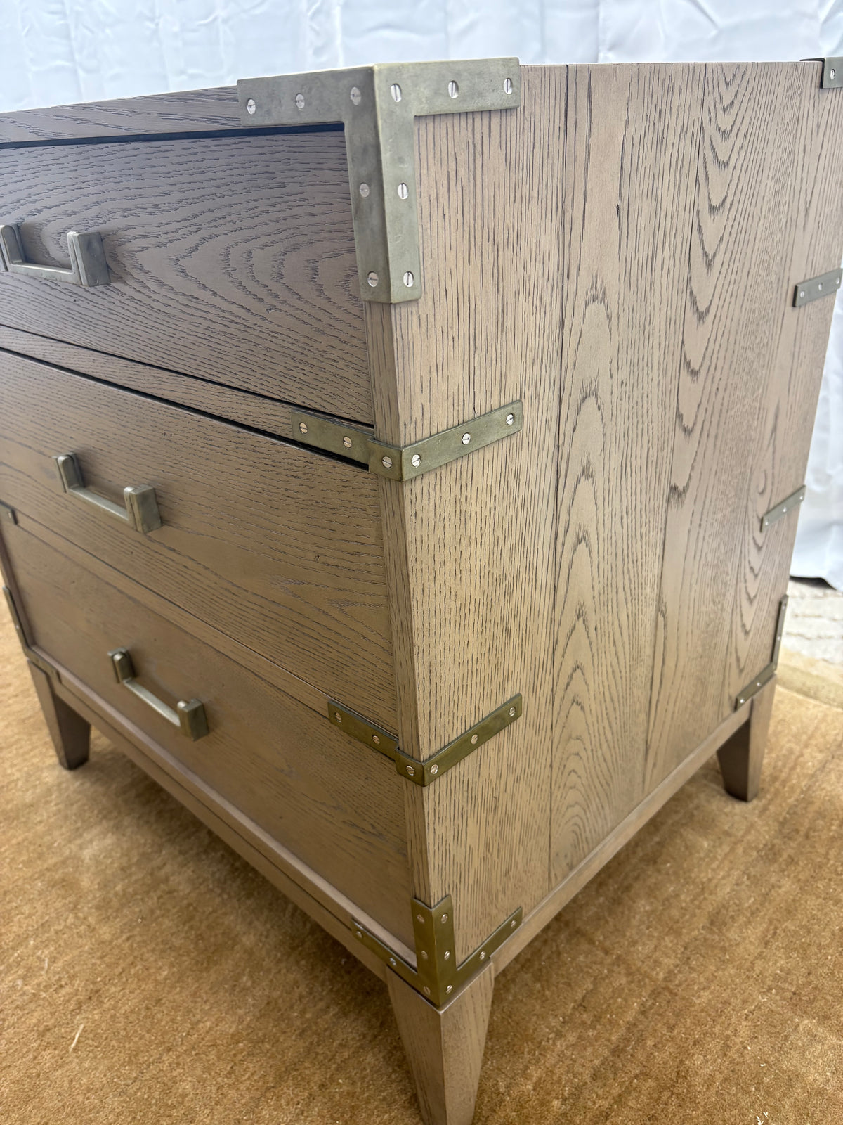 Restoration Hardware Cayden Campaign Closed Nightstand – 26”