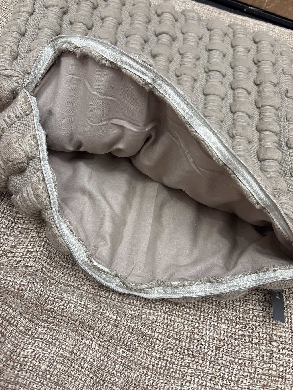RH Restoration Hardware Loa Merino Wool Chunky Stripe Pillow Cover