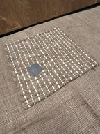 RH Restoration Hardware Nazaré Stitched Stripe Pillow Cover 20" × 20" Square | Burnt Caramel