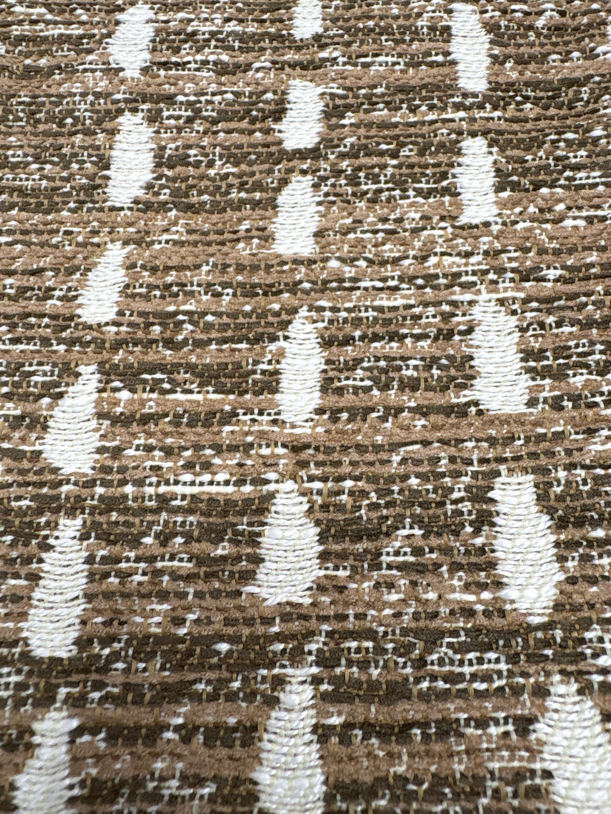 RH Restoration Hardware Nazaré Stitched Stripe Pillow Cover 20" × 20" Square | Burnt Caramel